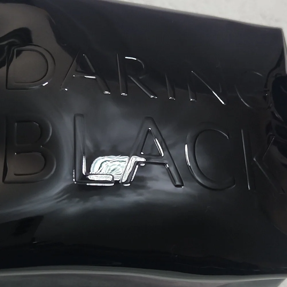 Yves Saint Laurent Black Patent Leather Cosmetic Pouch